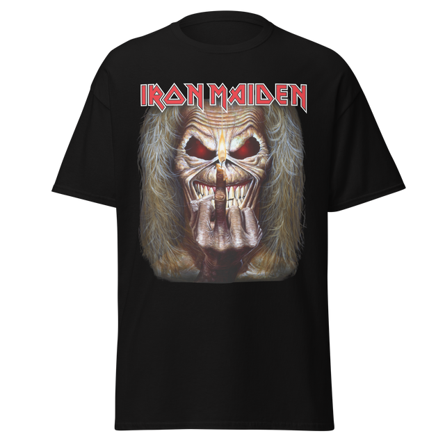 Stakes - Iron Maiden Candle Finger Jumbo Print T-Shirt []