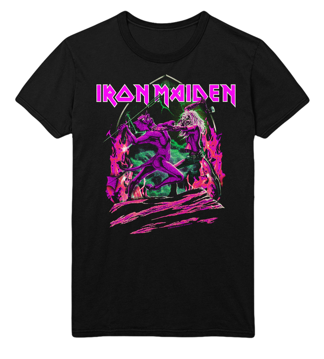 Stakes - Iron Maiden Devil's Fight Jumbo Print T-Shirt []