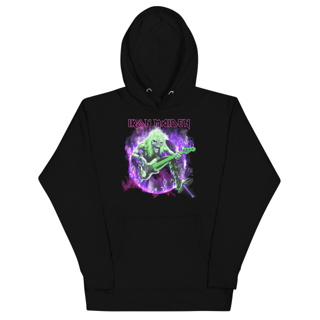 Iron Maiden Purple Guitar Classic Hoodie []