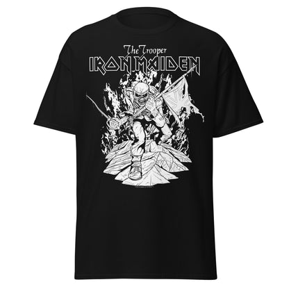 Iron Maiden - Trooper Black and White Jumbo Print T-Shirt []