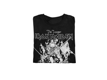 Iron Maiden - Trooper Black and White Jumbo Print T-Shirt []