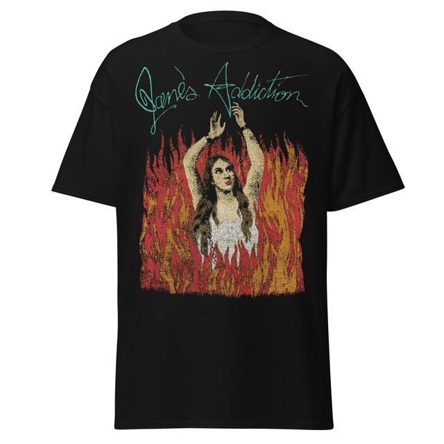 Stakes - Jane's Addiction - Flames Jumbo Print T-Shirt []