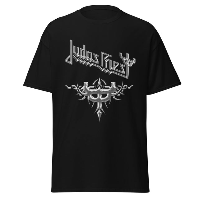 Stakes - Judas Priest - Liquid Metal Logo Jumbo Print T-Shirt []