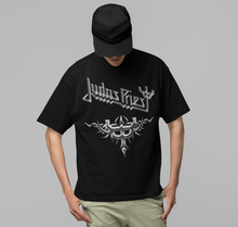 MERCHMOMENT Judas Priest - Liquid Metal Logo Jumbo Print T-Shirt [Apparel]