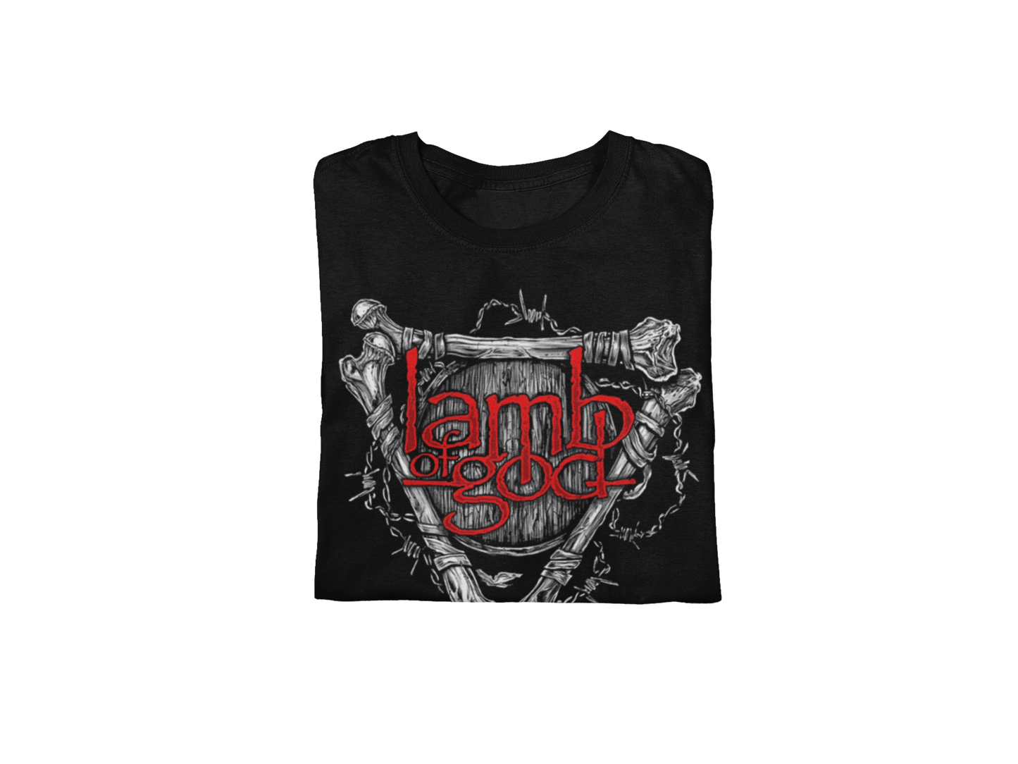 MERCHMOMENT Lamb Of God - Bones Jumbo Print T-Shirt [Apparel]