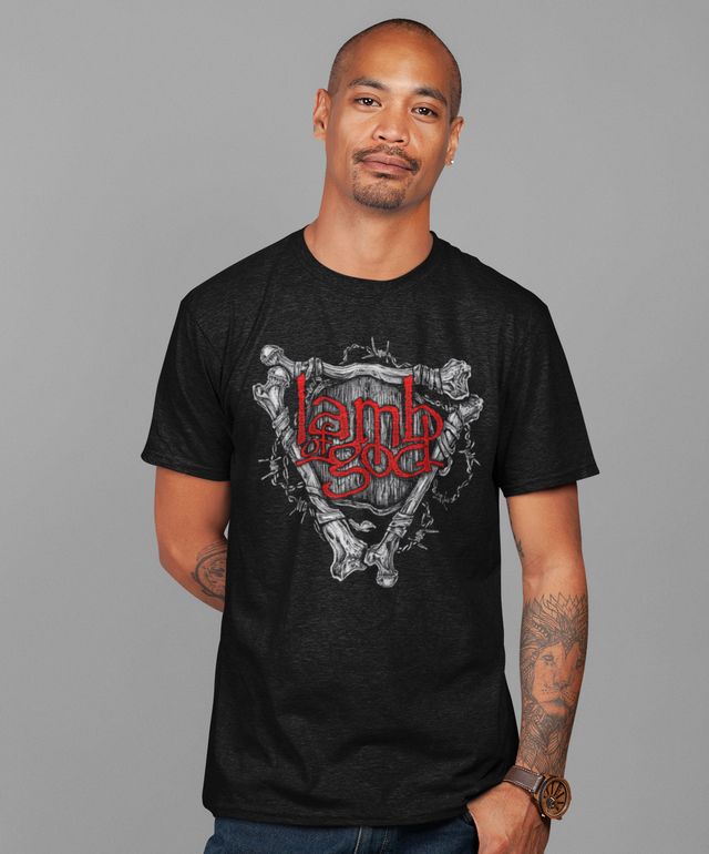 Stakes - Lamb Of God - Bones Jumbo Print T-Shirt []