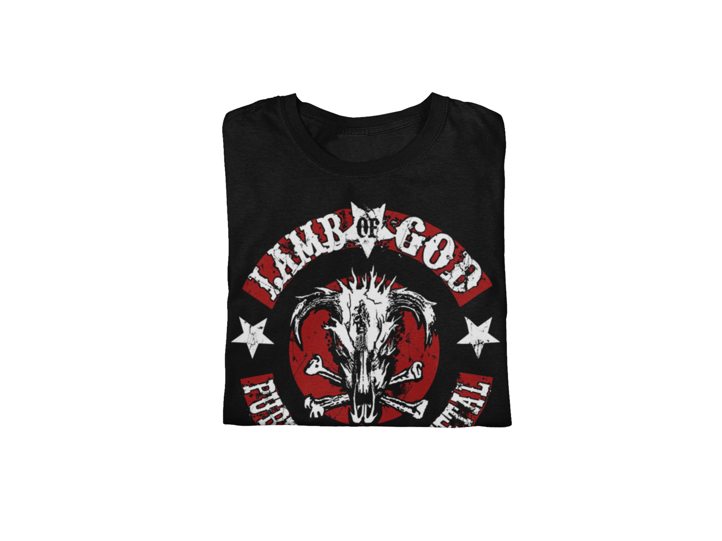 MERCHMOMENT Lamb Of God - Pure American Metal Jumbo Print T-ShirtT-Shirt [Apparel]