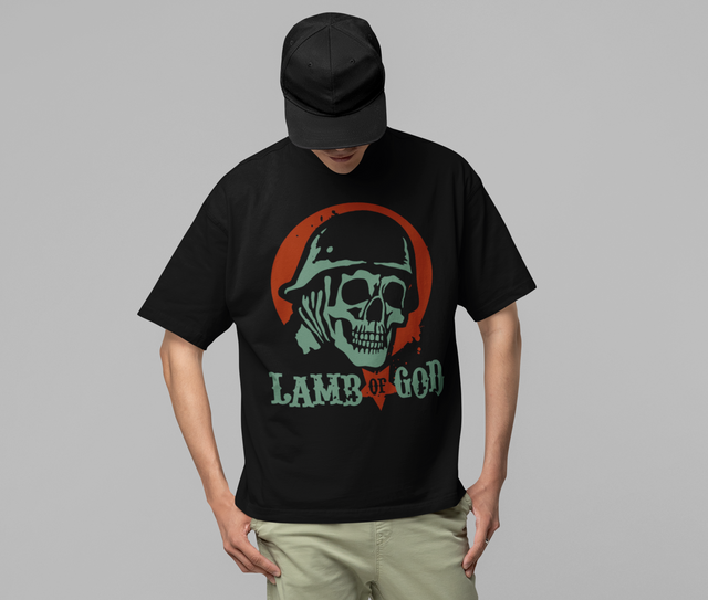 Stakes - Lamb Of God - Skeleton Army Jumbo Print T-ShirtT-Shirt []