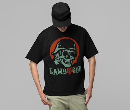 MERCHMOMENT Lamb Of God - Skeleton Army Jumbo Print T-ShirtT-Shirt [Apparel]