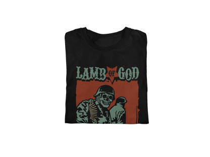 MERCHMOMENT Lamb Of God - Skeleton Army Plato Quote Jumbo Print T-Shirt [Apparel]
