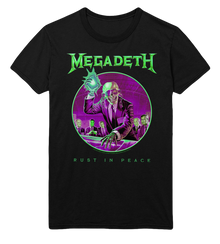 MERCHMOMENT Megadeth Green Rust Jumbo Print T-Shirt [Apparel]