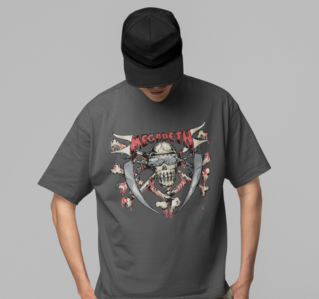 MegaDeth - Hand Painted Vic Jumbo Print T-Shirt []