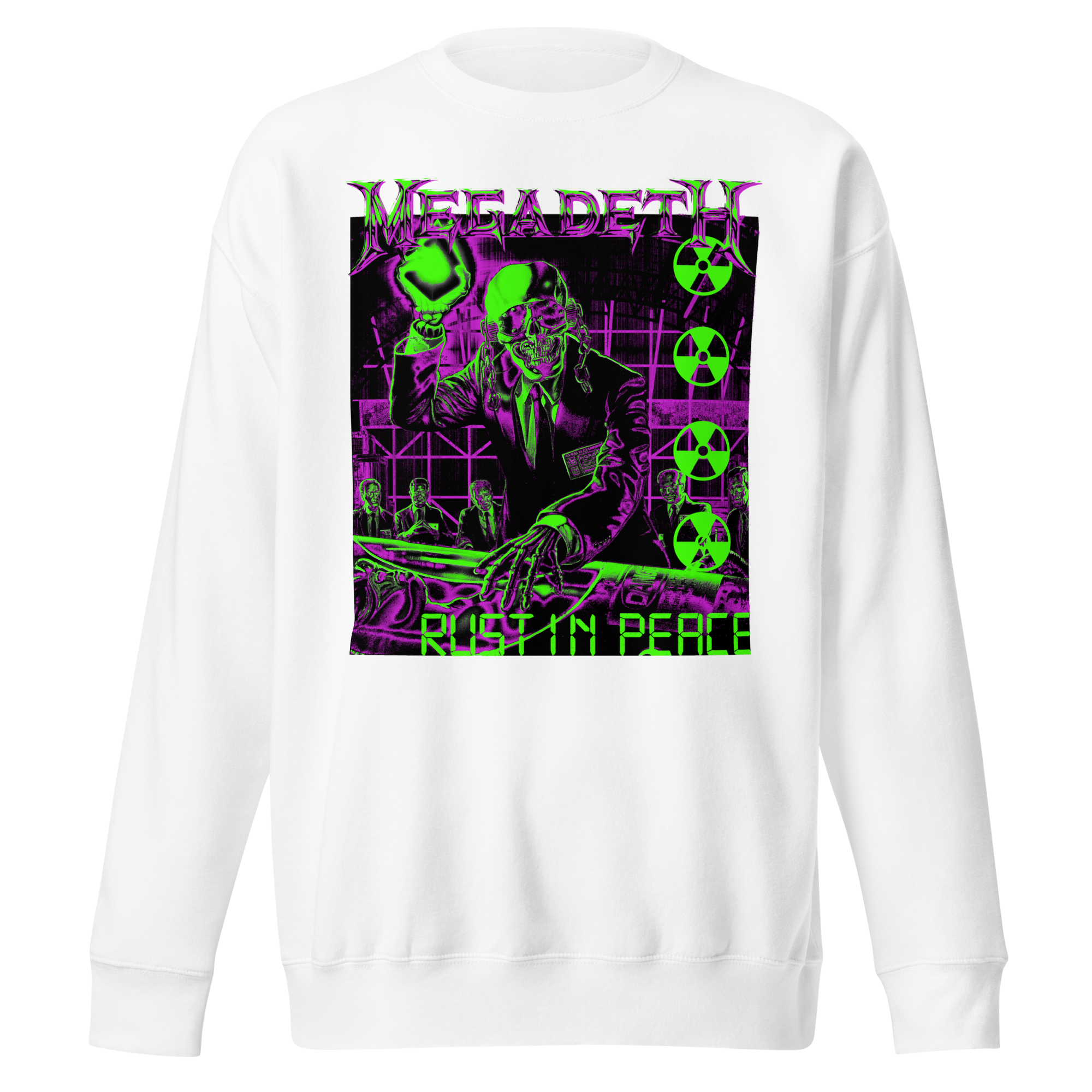 Megadeth Neon Rust in Peace Jumbo Print Sweatshirt []