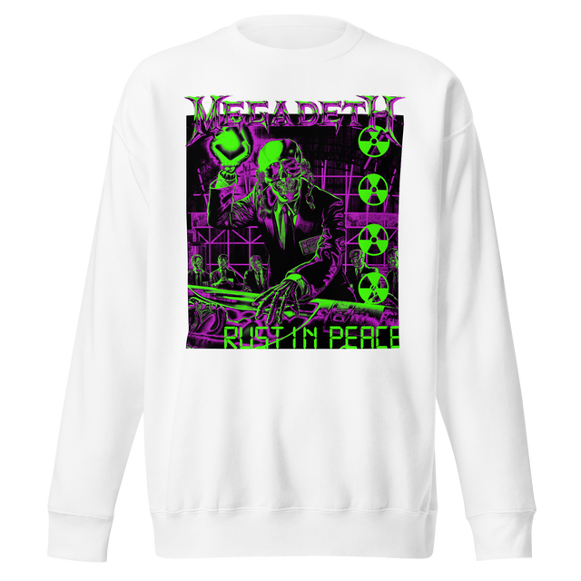 Stakes - Megadeth Neon Rust in Peace Jumbo Print Sweatshirt []