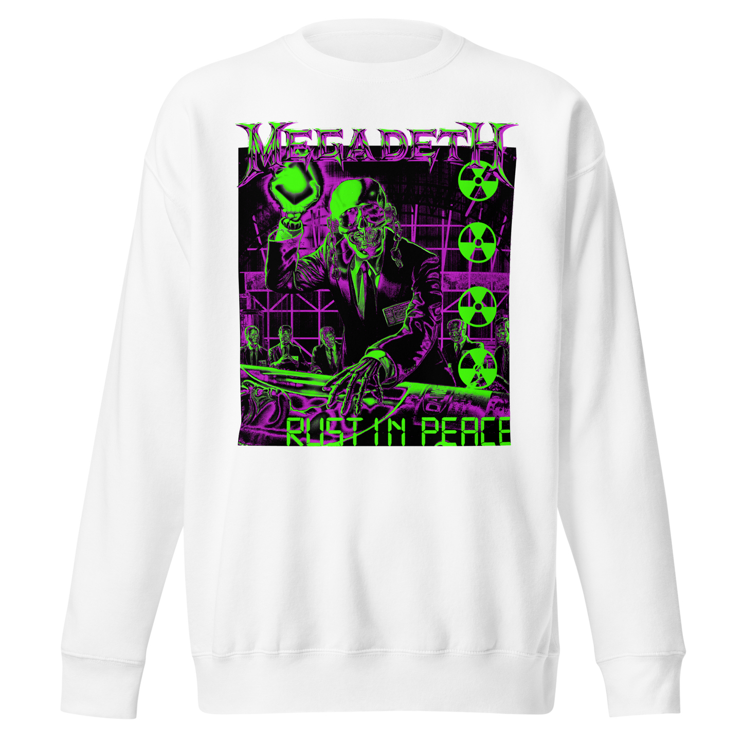 MERCHMOMENT Megadeth Neon Rust in Peace Jumbo Print Sweatshirt [Apparel]