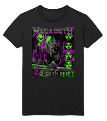 MERCHMOMENT Megadeth Neon Rust Jumbo Print T-Shirt [Apparel]