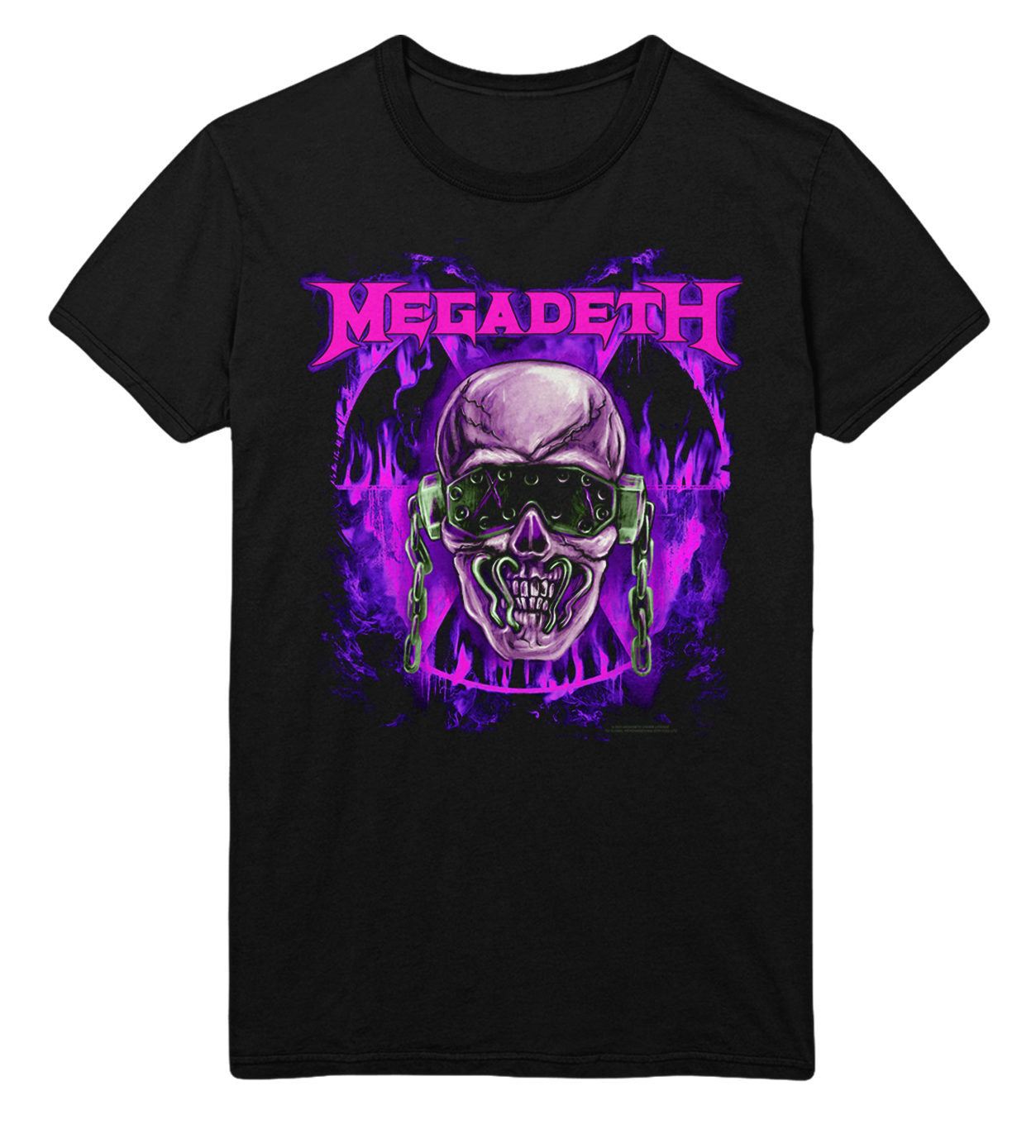 MERCHMOMENT Megadeth Purple Nuclear Jumbo Print T-Shirt [Apparel]