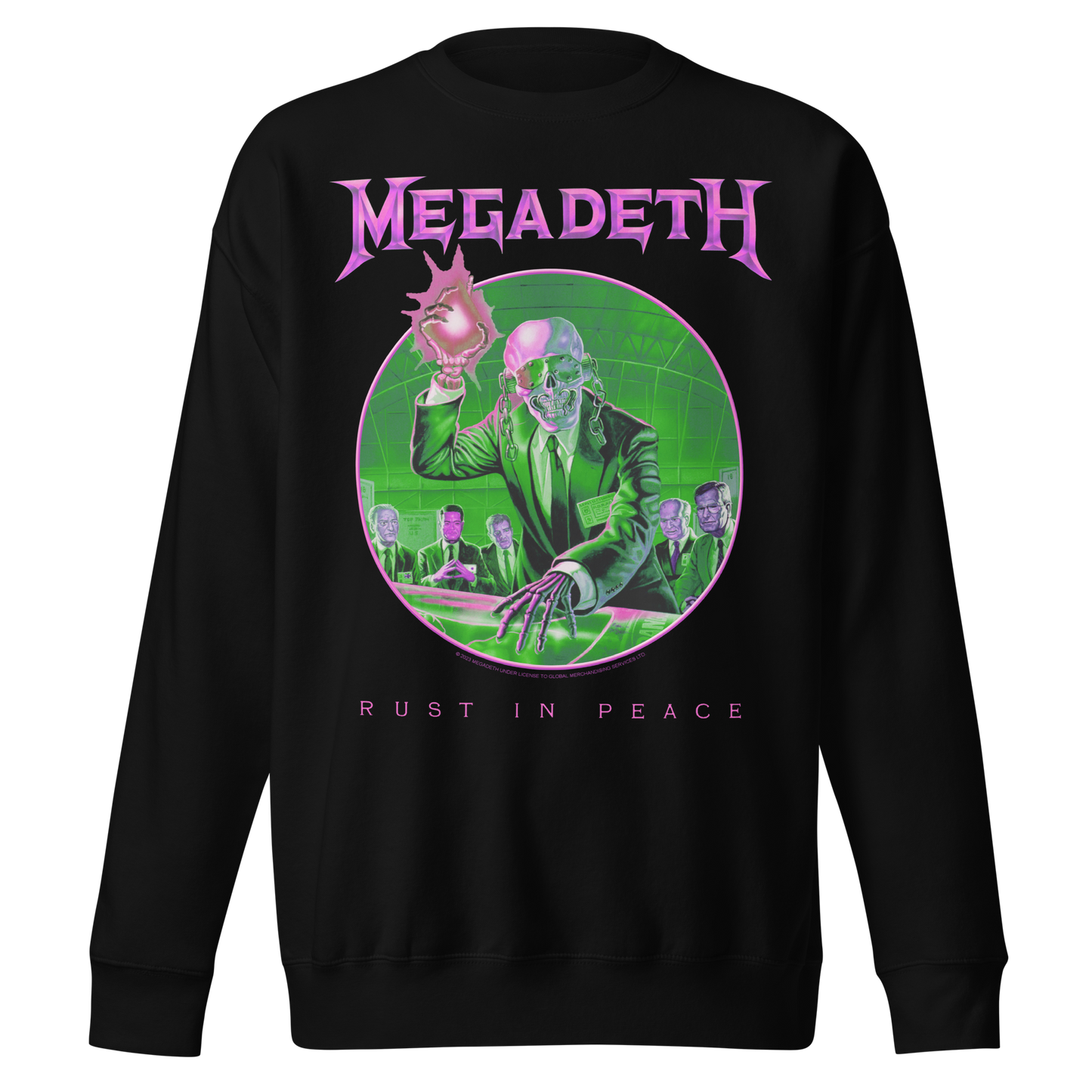 MERCHMOMENT Megadeth Purple Rust Jumbo Print Sweatshirt [Apparel]
