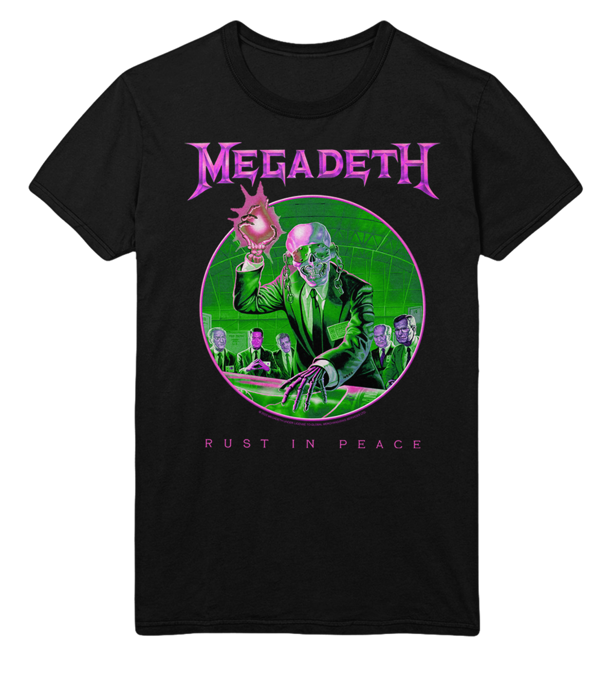 MERCHMOMENT Megadeth Purple Rust Jumbo Print T-Shirt [Apparel]
