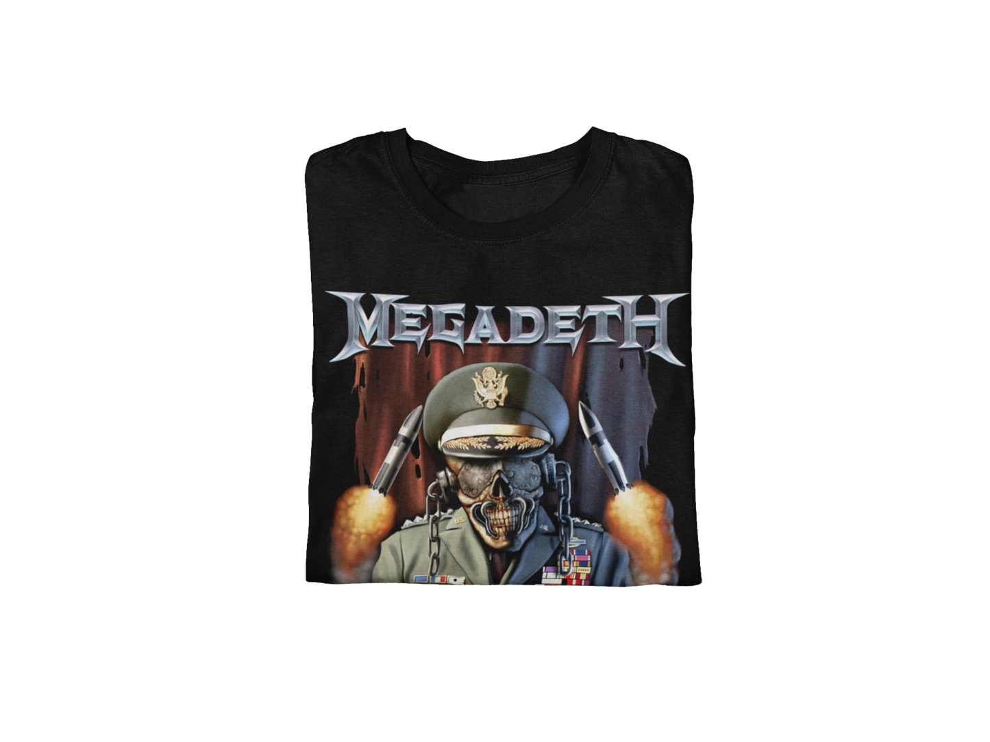 MERCHMOMENT MegaDeth - Rattlehead Vic Jumbo Print T-Shirt [Apparel]