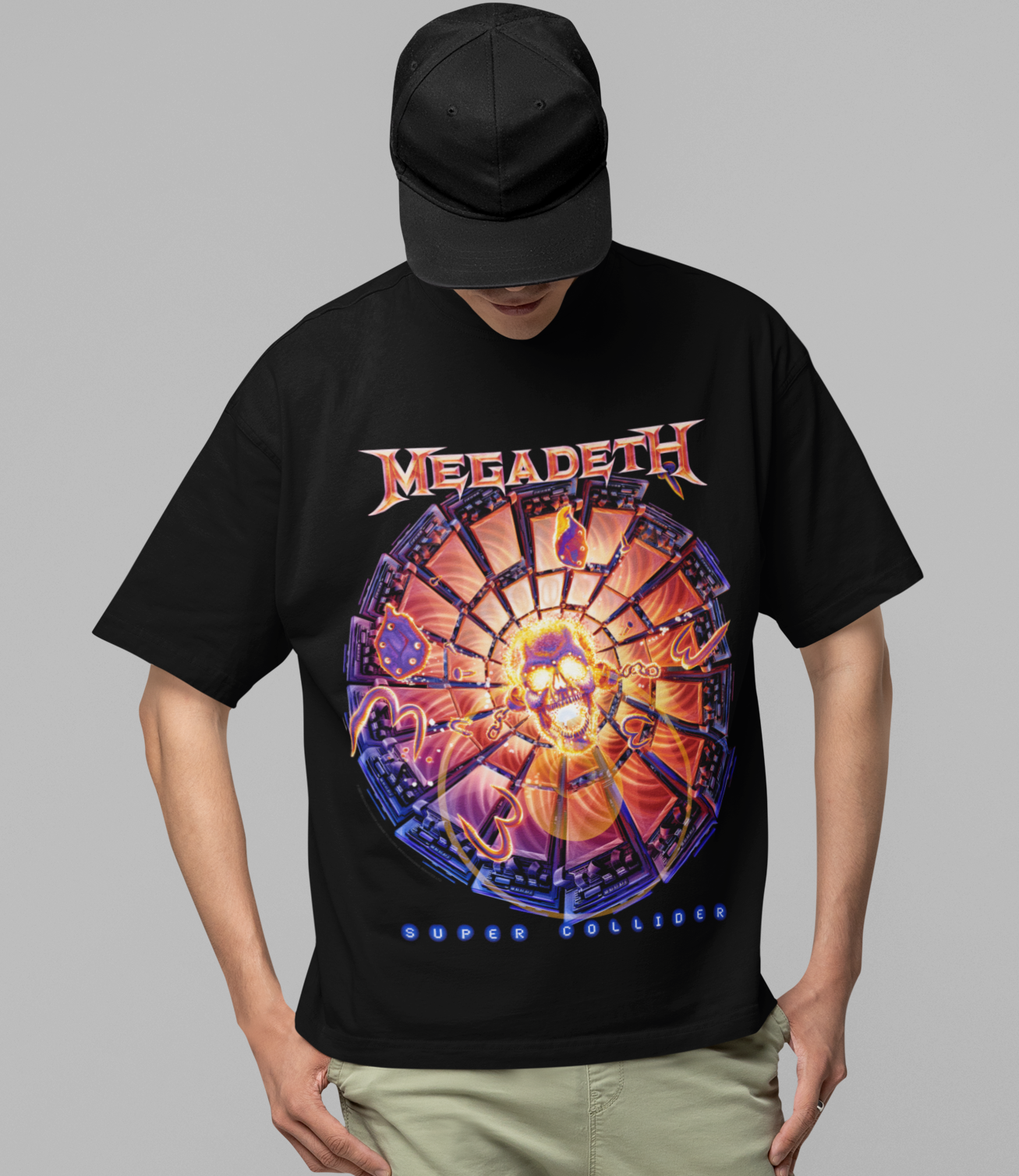 MERCHMOMENT Megadeth Super Collider Jumbo Print T-shirt [Apparel]