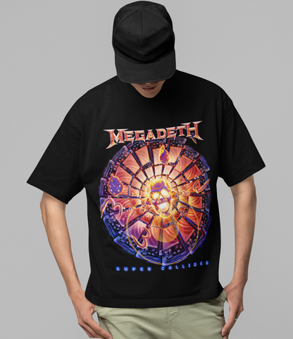 MERCHMOMENT Megadeth Super Collider Jumbo Print T-shirt [Apparel]