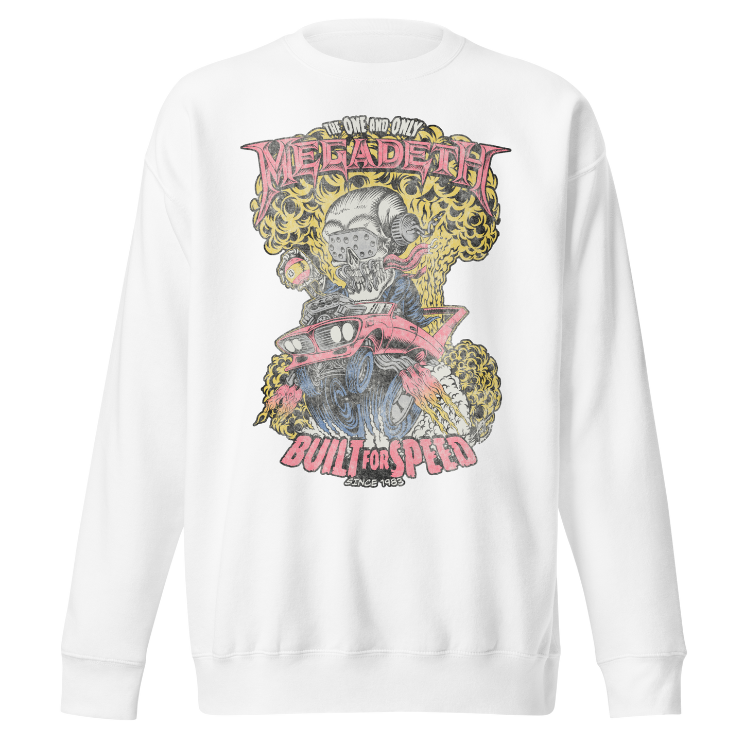 MERCHMOMENT MegaDeth - Vintage Built for Speed Jumbo Print Sweatshirt [Apparel]