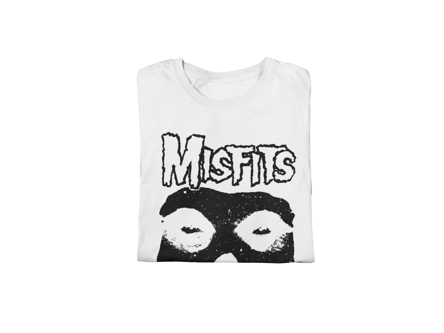 MERCHMOMENT Misfits Black Skull Jumbo Print T-shirt [Apparel]
