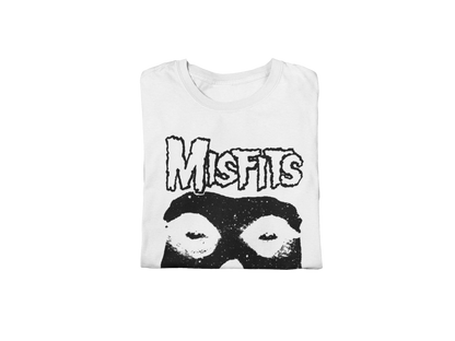 MERCHMOMENT Misfits Black Skull Jumbo Print T-shirt [Apparel]