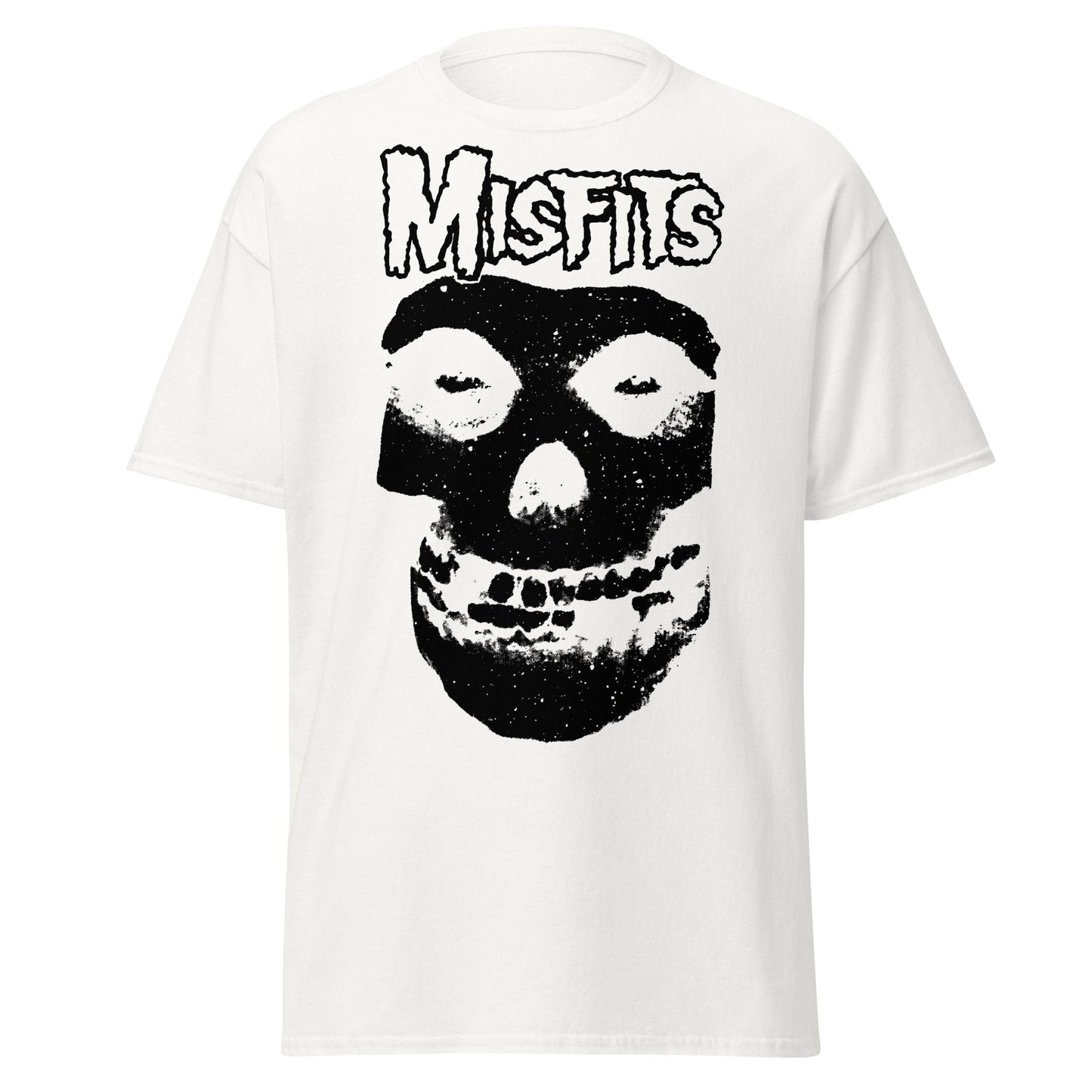 MERCHMOMENT Misfits Black Skull Jumbo Print T-shirt [Apparel]