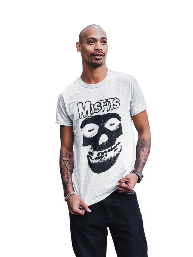 Stakes - Misfits Black Skull Jumbo Print T-shirt []