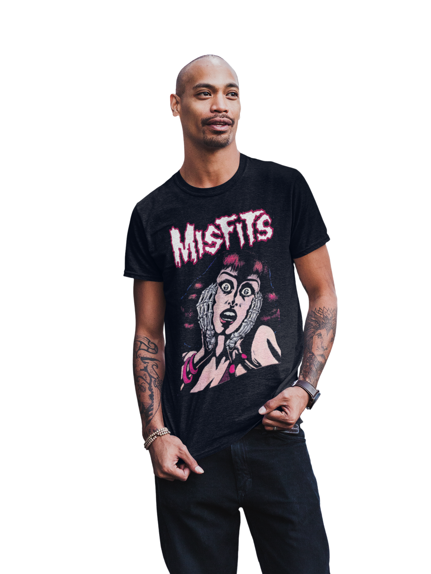 MERCHMOMENT Misfits - Screaming Jumbo Print T-Shirt [Apparel]