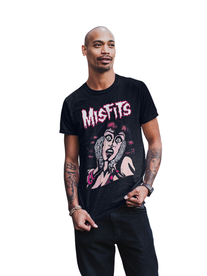 MERCHMOMENT Misfits - Screaming Jumbo Print T-Shirt [Apparel]