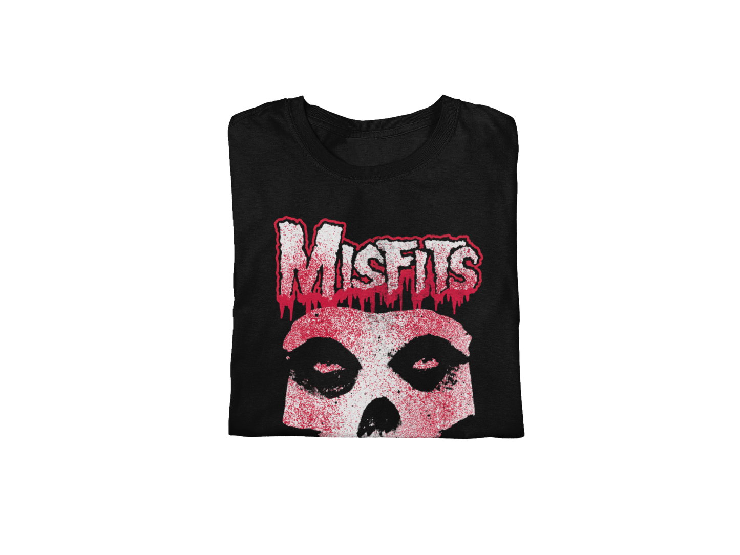 MERCHMOMENT Misfits Tagged Skull Jumbo Print T-shirt [Apparel]