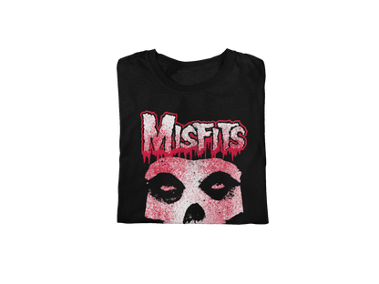 MERCHMOMENT Misfits Tagged Skull Jumbo Print T-shirt [Apparel]