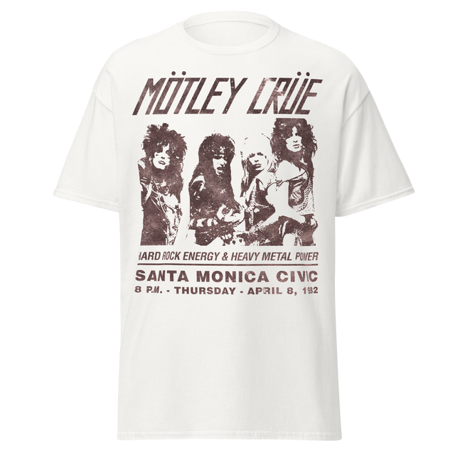 Motley Crue '82 Santa Monica Jumbo Print T-Shirt []