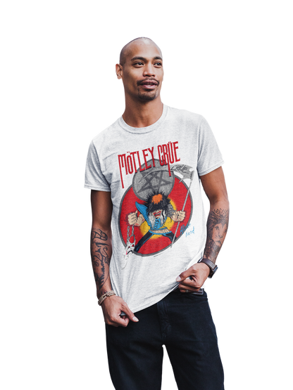 MERCHMOMENT Motley Crue Allister Reaper Jumbo Print T-shirt [Apparel]