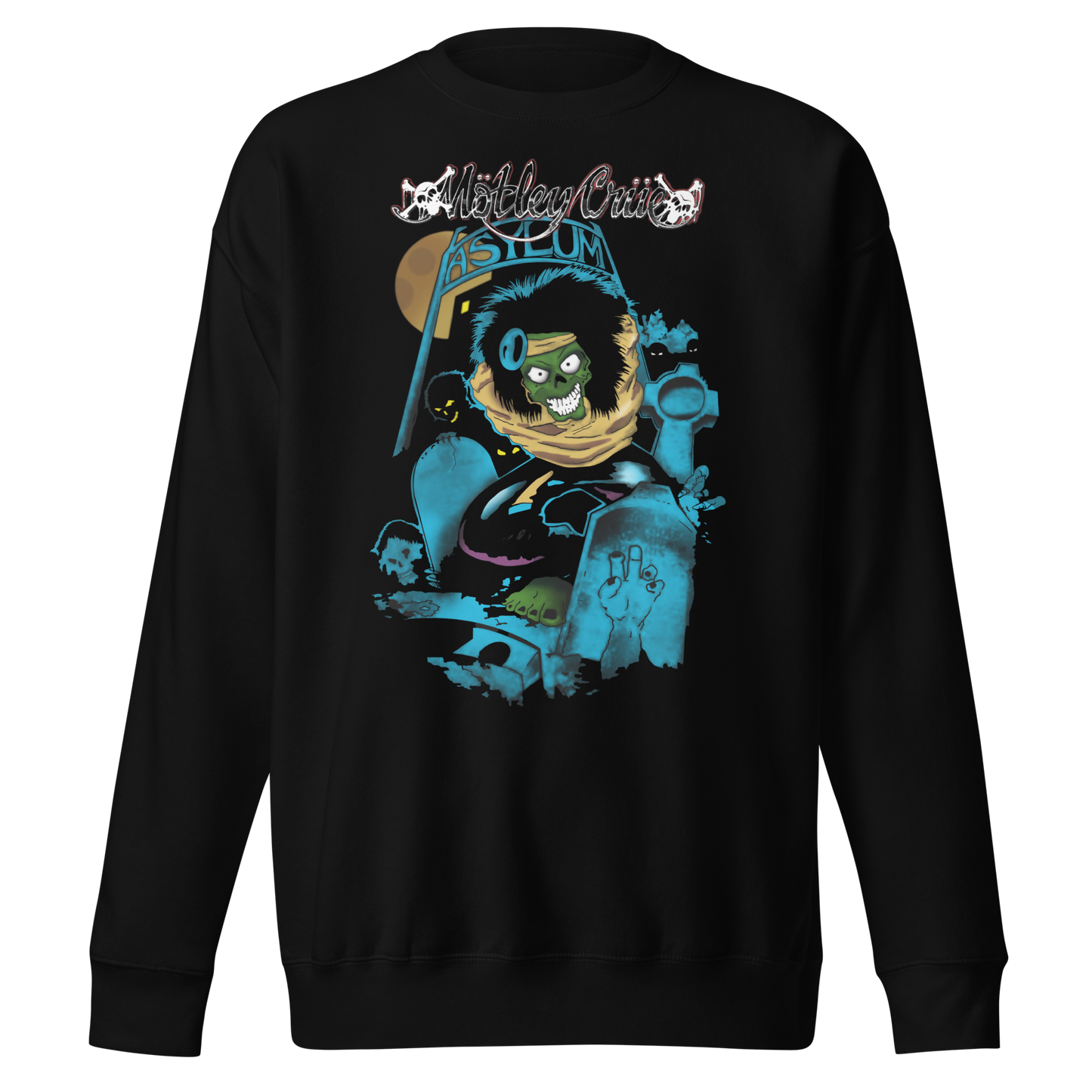 MERCHMOMENT Motley Crue Asylum Vintage Sweatshirt [Apparel]