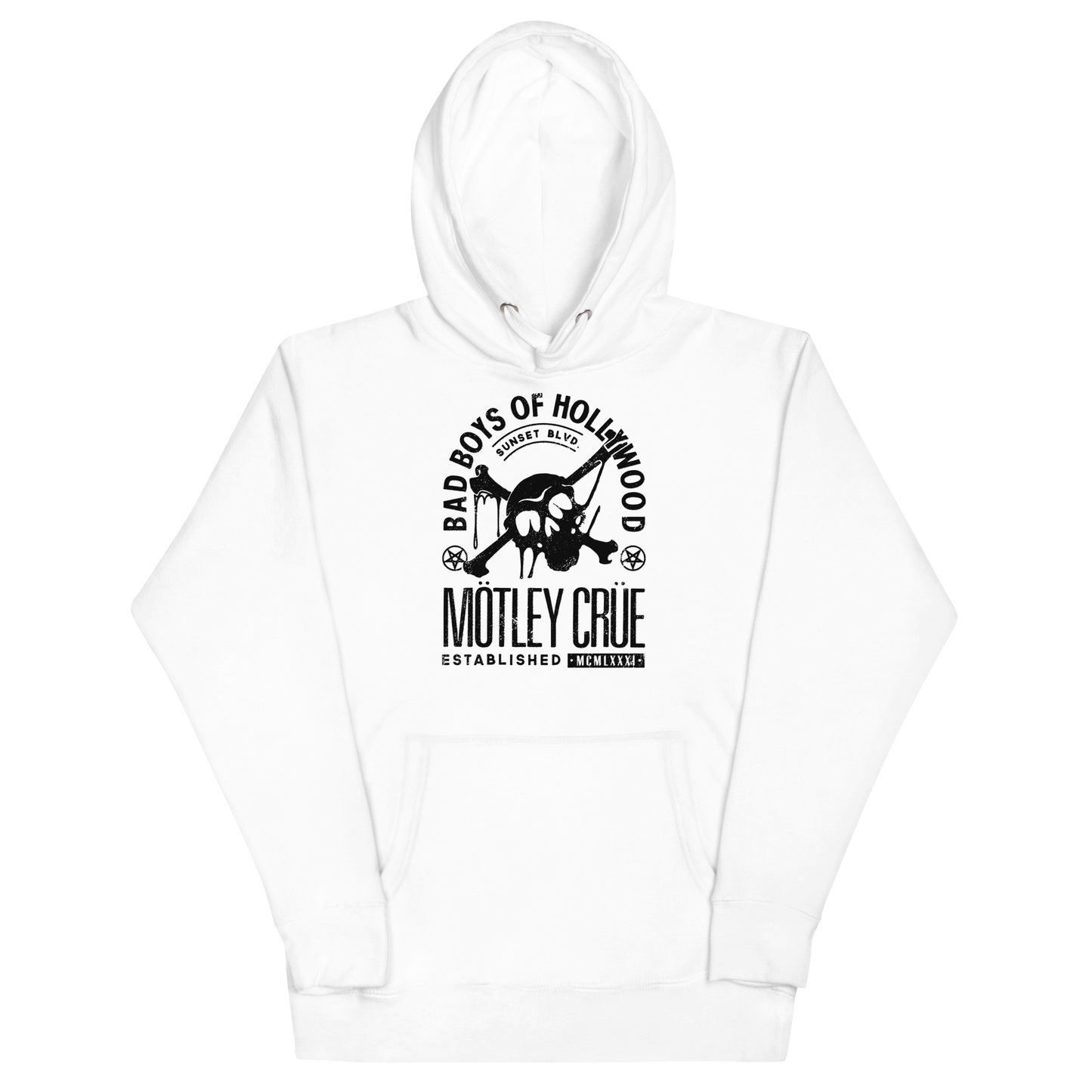 MERCHMOMENT Motley Crue Bad Boys of Hollywood Classic Hoodie [Apparel]