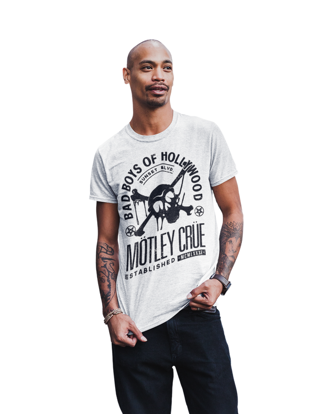 Stakes - Motley Crue Bad Boys of Hollywood Jumbo Print T-shirt []