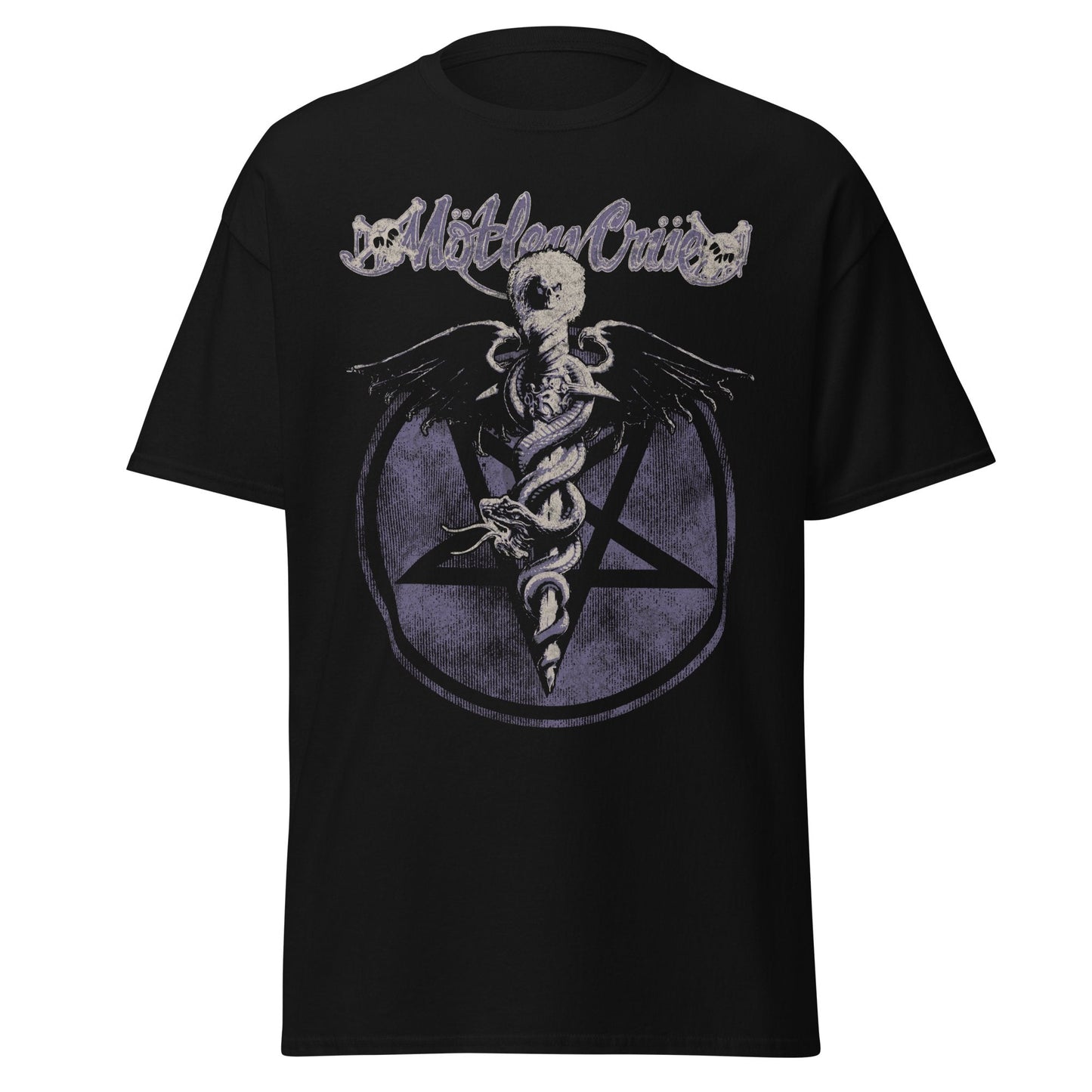 MERCHMOMENT Motley Crue Dark Doctor Jumbo Print T-shirt [Apparel]