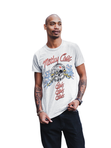 MERCHMOMENT Motley Crue Girl's Skull Jumbo Print T-shirt [Apparel]