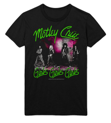MERCHMOMENT Motley Crue Green Girls Jumbo Print T-Shirt [Apparel]