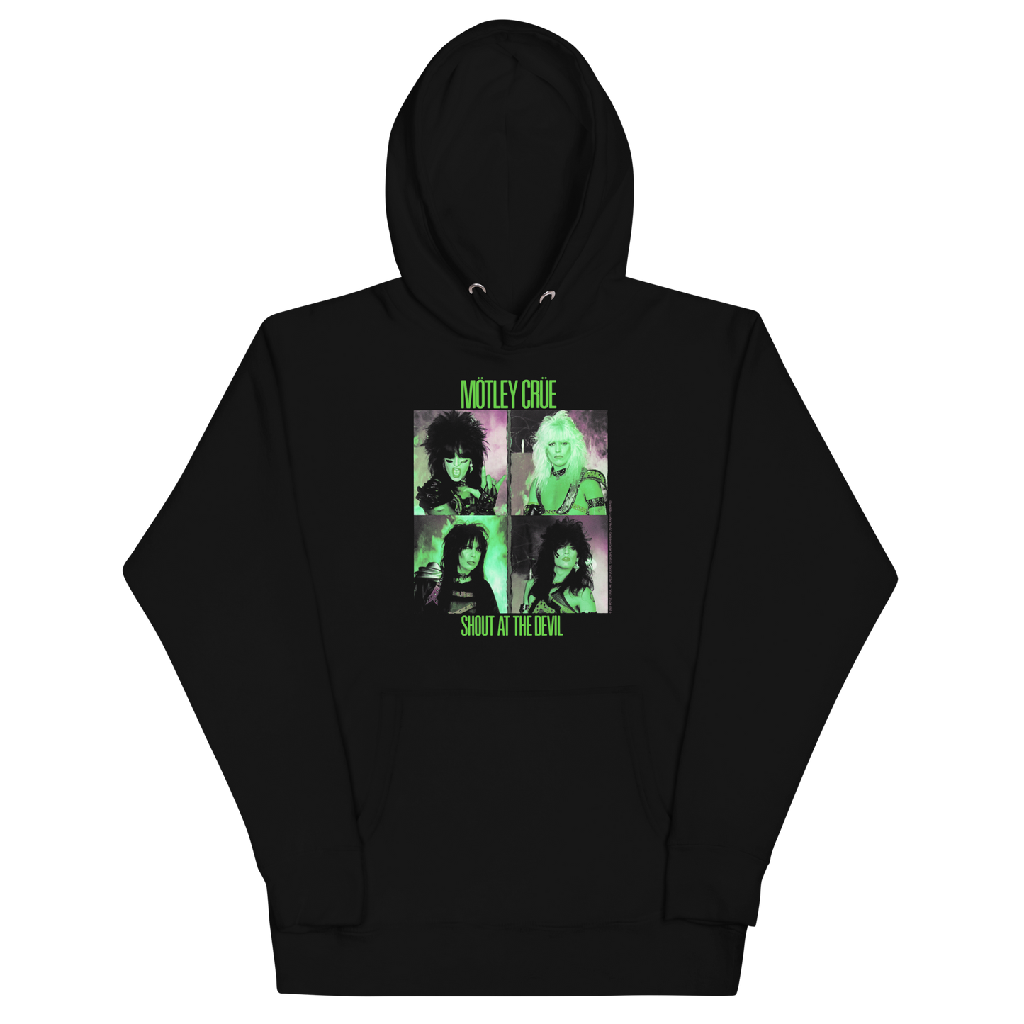 MERCHMOMENT Motley Crue Green Shout Classic Hoodie [Apparel]