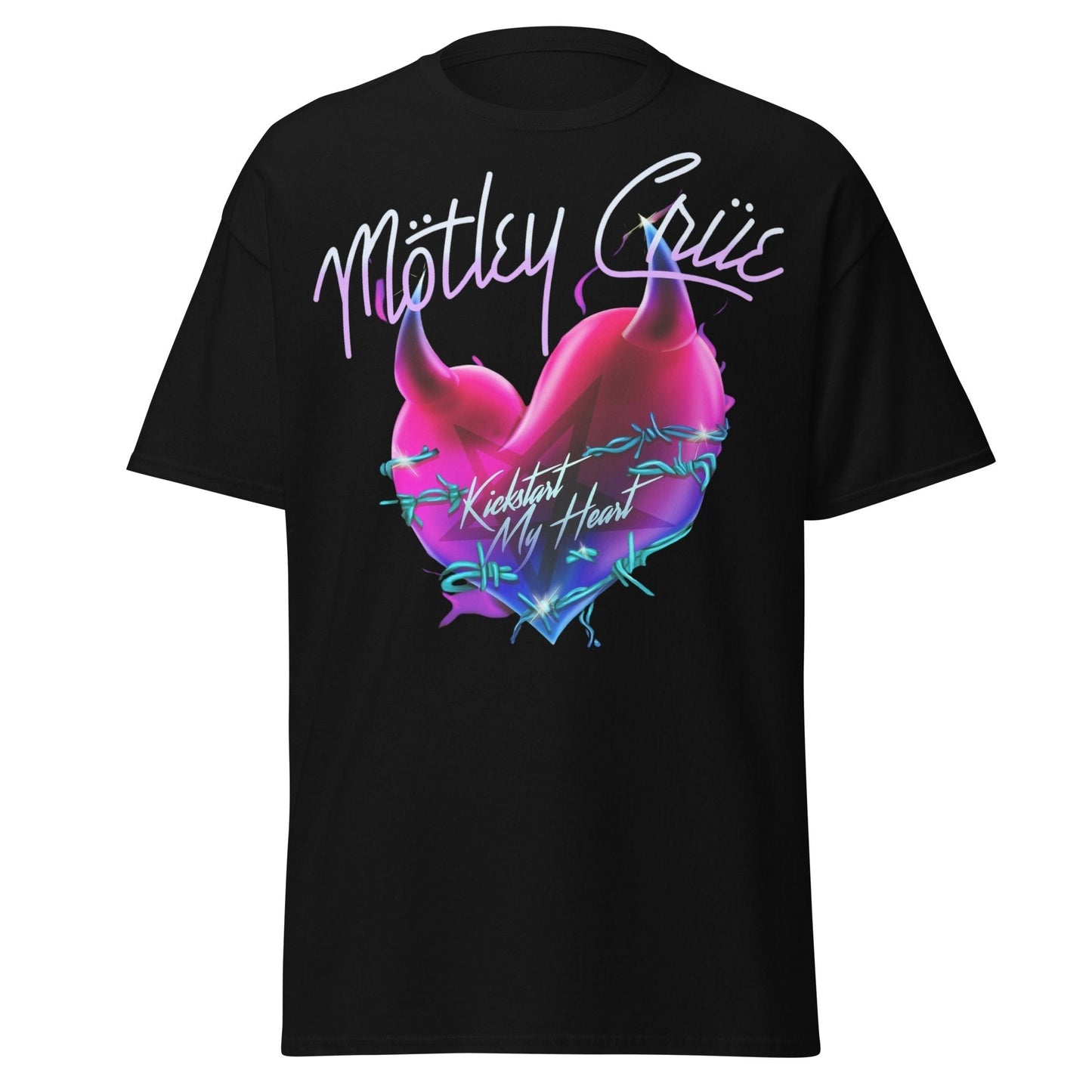 MERCHMOMENT Motley Crue Kickstart Jumbo Print T-shirt [Apparel]