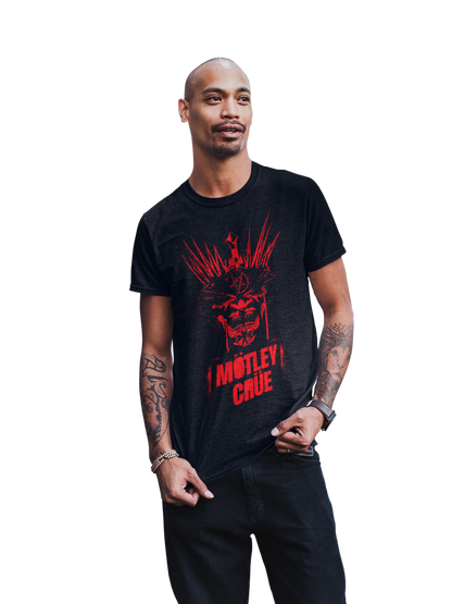 MERCHMOMENT Motley Crue - Mind Blown Jumbo Print T-Shirt [Apparel]