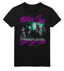 MERCHMOMENT Motley Crue Pink Girls Jumbo Print T-Shirt [Apparel]