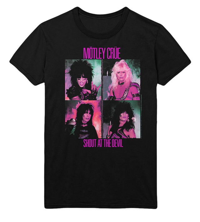 Stakes - Motley Crue Pink Shout Jumbo Print T-Shirt []