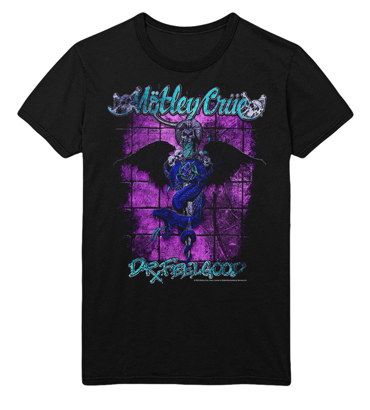 MERCHMOMENT Motley Crue Pop Dr. Feelgood Jumbo Print T-Shirt [Apparel]