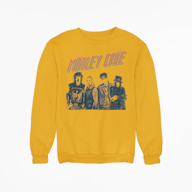 Stakes - Motley Crue - Retro Boomin Jumbo Print Sweatshirt []